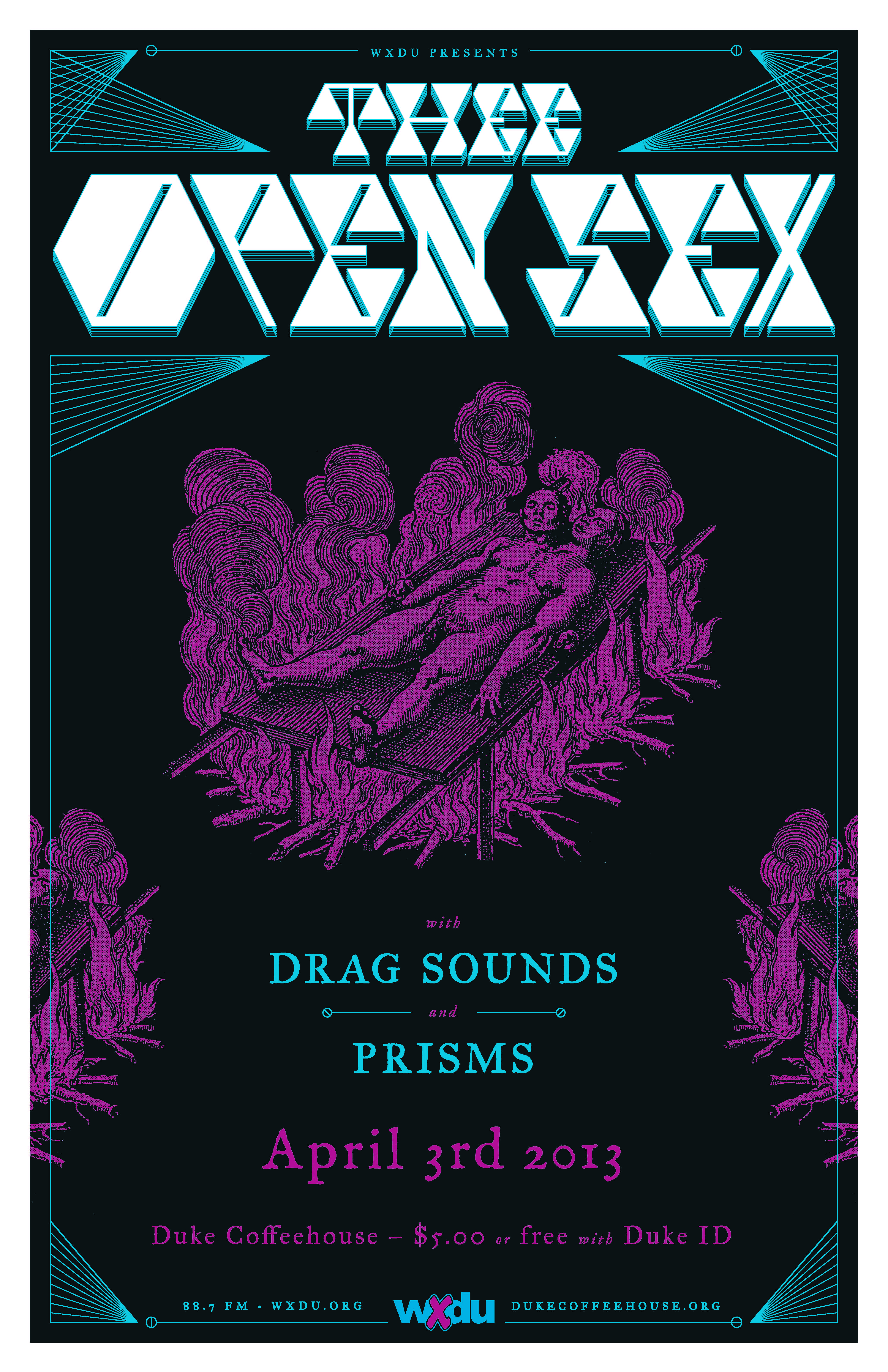 WXDU Presents Thee Open Sex, Drag Sounds, Prisms at the Duke Coffeehouse  4/3 | wxdu.org